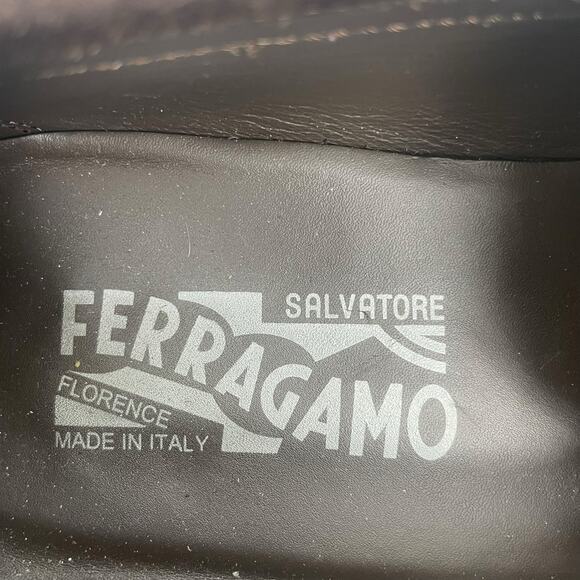 Salvatore Ferragamo Master Gancini Bit Suede Loafer Brown Size 10EE/ US 11 - Picture 13 of 15